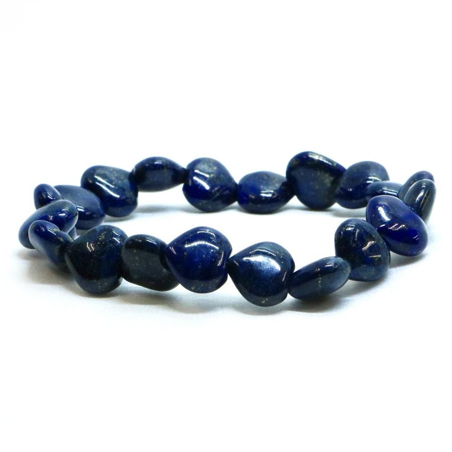 パワーストーン 天然石 ブレスレット ラピスラズリ ハート 10mm（厚み5mm） 数珠 念珠 Bracelet お試し価格 | 
