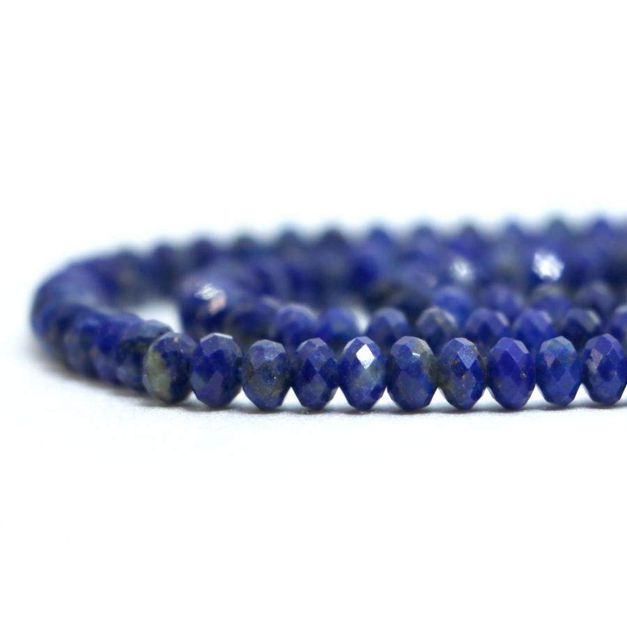 パワーストーン 天然石 ブレスレット ラピスラズリ ボタンカット 3×5mm 数珠 念珠 Bracelet お試し価格 |  | 10
