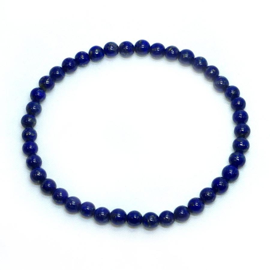 パワーストーン 天然石 ブレスレット ラピスラズリ 丸玉 4mm 数珠 念珠 Bracelet お試し価格 |  | 01