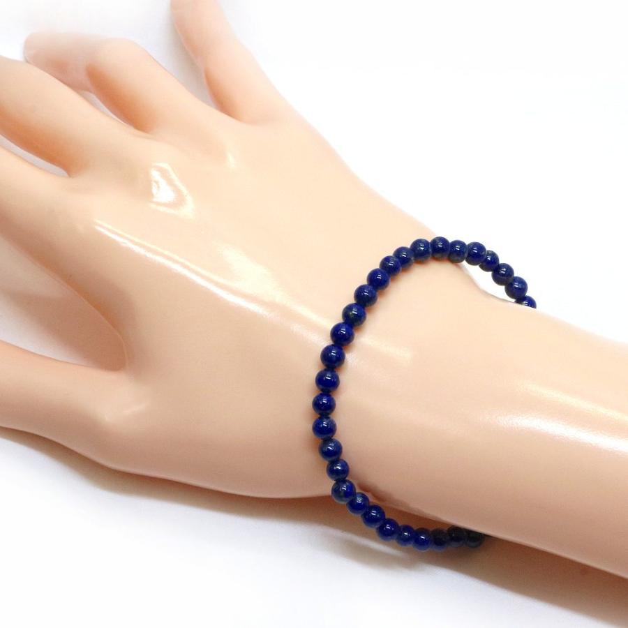 パワーストーン 天然石 ブレスレット ラピスラズリ 丸玉 4mm 数珠 念珠 Bracelet お試し価格 |  | 02