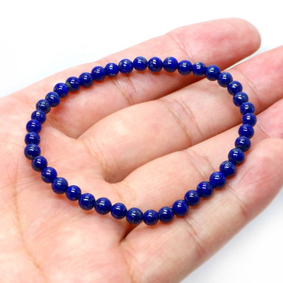 パワーストーン 天然石 ブレスレット ラピスラズリ 丸玉 4mm 数珠 念珠 Bracelet お試し価格 |  | 04