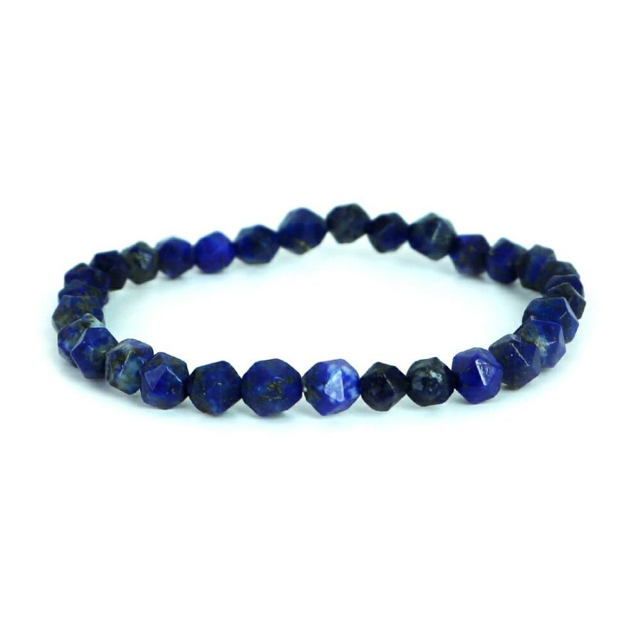 パワーストーン 天然石 ブレスレ ット ラピスラズリ【ダイヤカット】6mm 数珠 念珠 Bracelet お試し価 格 | 