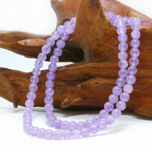 パワーストーン 天然石 ブレスレット ラベンダーアメジスト 丸玉 4mm 数珠 念珠 Bracelet お試し価格 |  | 11