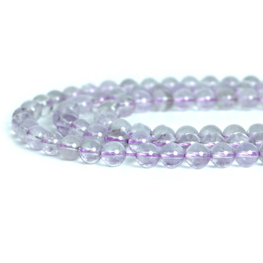 パワーストーン 天然石 ブレスレット ラベンダーアメジストAAクリア 丸玉 6ｍｍ 数珠 念珠 Bracelet お試し価格 |  | 10