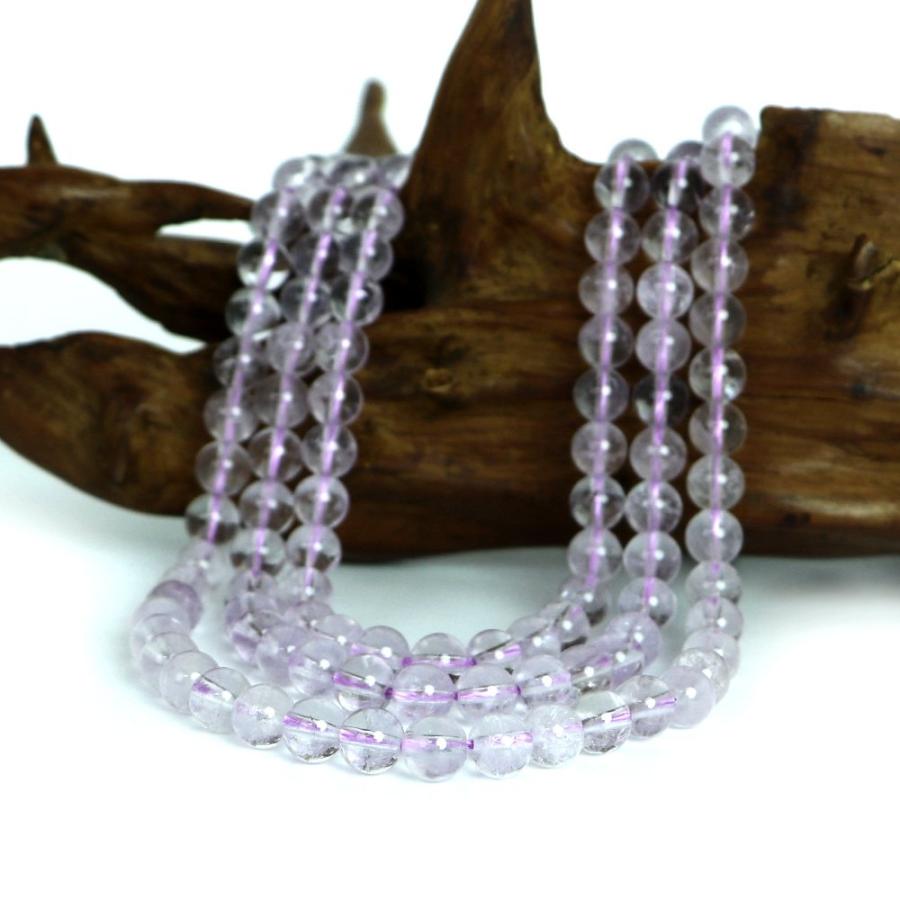 パワーストーン 天然石 ブレスレット ラベンダーアメジストAAクリア 丸玉 6ｍｍ 数珠 念珠 Bracelet お試し価格 |  | 11