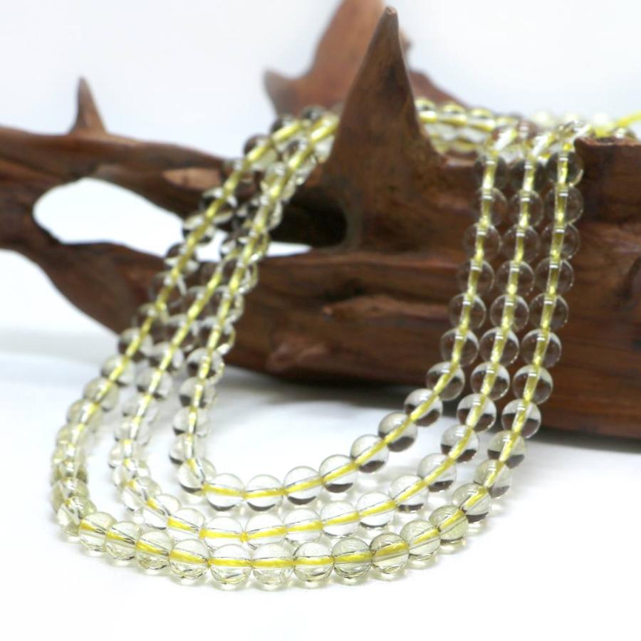 パワーストーン 天然石 ブレスレット レモンクォーツ 丸玉 6mm 数珠 念珠 Bracelet お試し価格 |  | 11