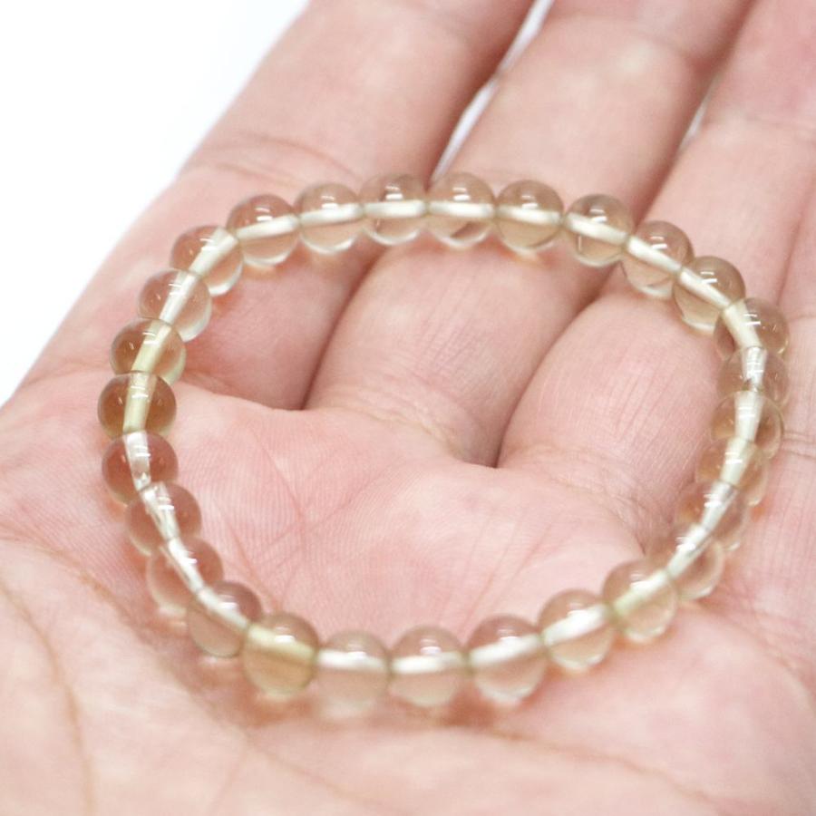 パワーストーン 天然石 ブレスレット レモンクォーツ 丸玉 6mm 数珠 念珠 Bracelet お試し価格 |  | 04