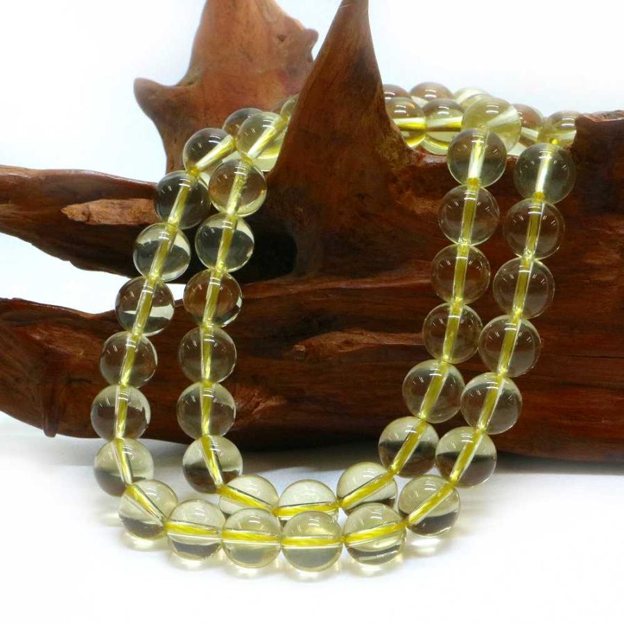 パワーストーン 天然石 ブレスレット レモンクォーツ 丸玉 8mm 数珠 念珠 Bracelet お試し価格 |  | 11