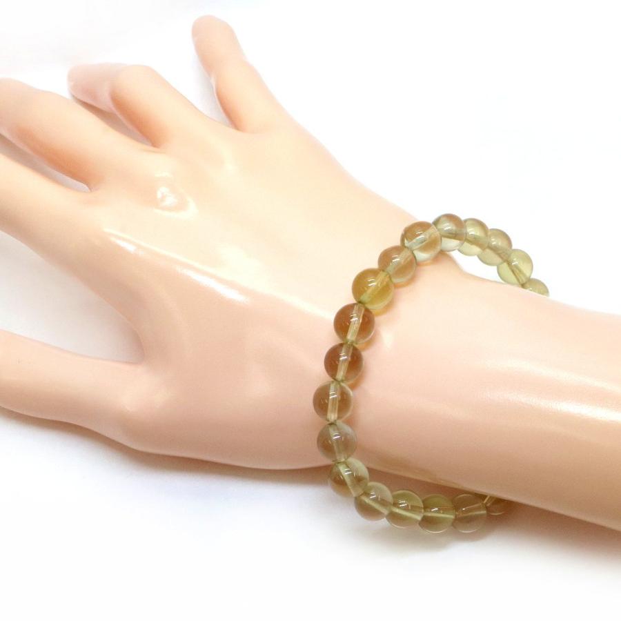 パワーストーン 天然石 ブレスレット レモンクォーツ 丸玉 8mm 数珠 念珠 Bracelet お試し価格 |  | 02