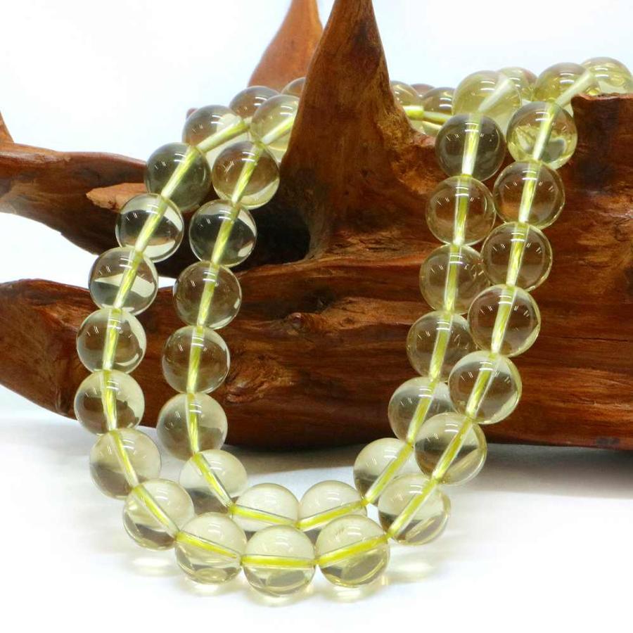 パワーストーン 天然石 ブレスレット レモンクォーツ 丸玉 10mm 数珠 念珠 Bracelet お試し価格 |  | 11