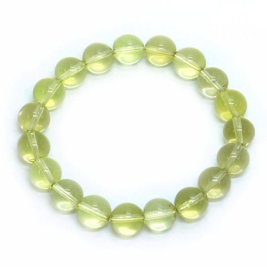 パワーストーン 天然石 ブレスレット レモンクォーツ 丸玉 10mm 数珠 念珠 Bracelet お試し価格 |  | 01