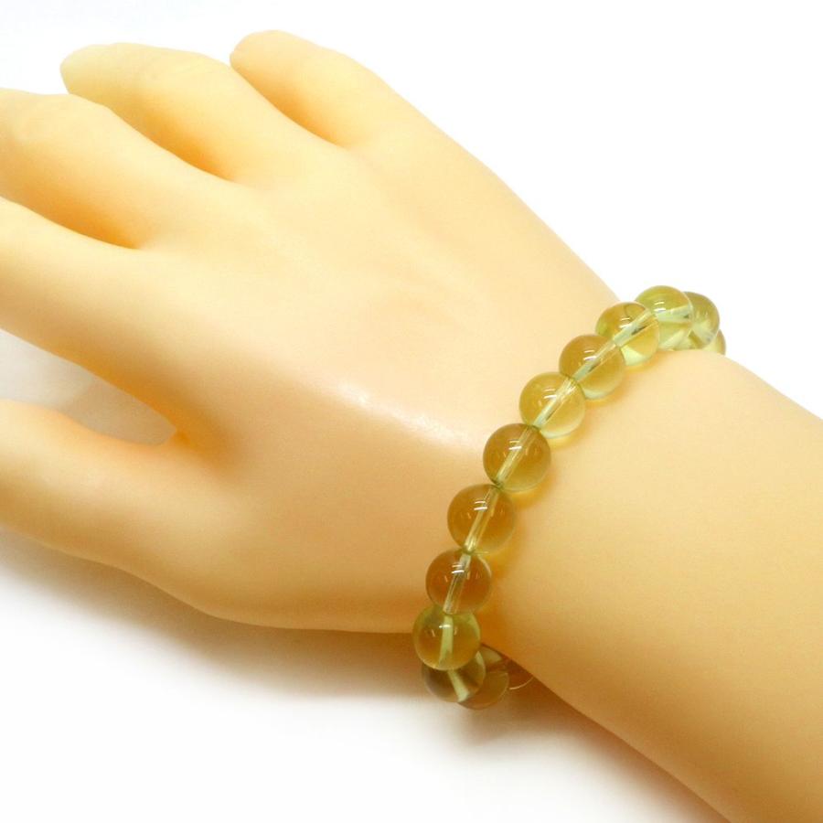 パワーストーン 天然石 ブレスレット レモンクォーツ 丸玉 10mm 数珠 念珠 Bracelet お試し価格 |  | 02
