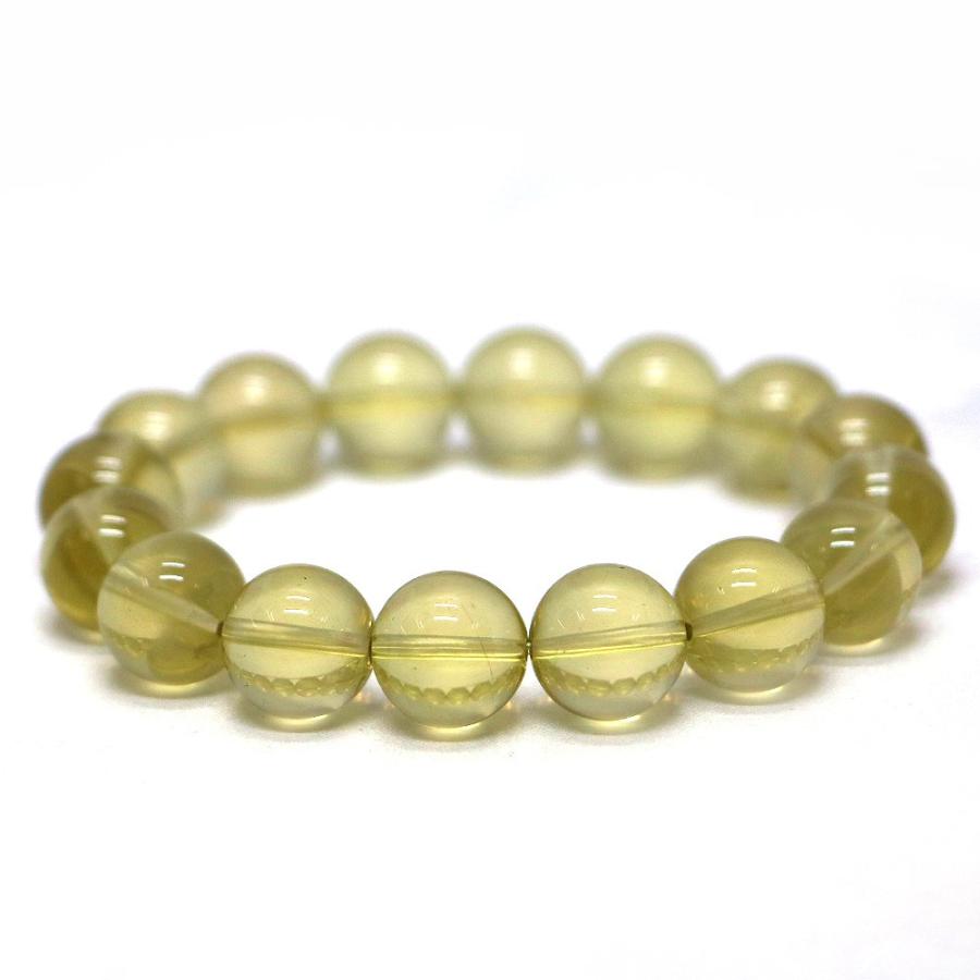 パワーストーン 天然石 ブレスレット レモンクォーツ 丸玉 12mm 数珠 念珠 Bracelet お試し価格 | 