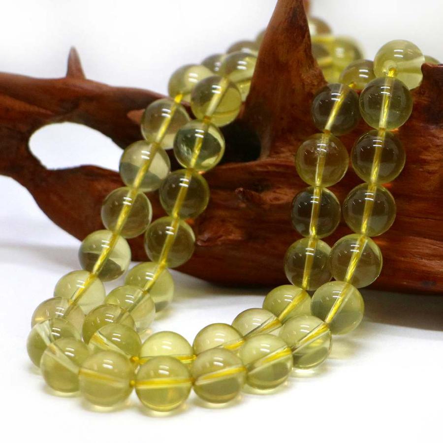 パワーストーン 天然石 ブレスレット レモンクォーツ 丸玉 12mm 数珠 念珠 Bracelet お試し価格 |  | 11
