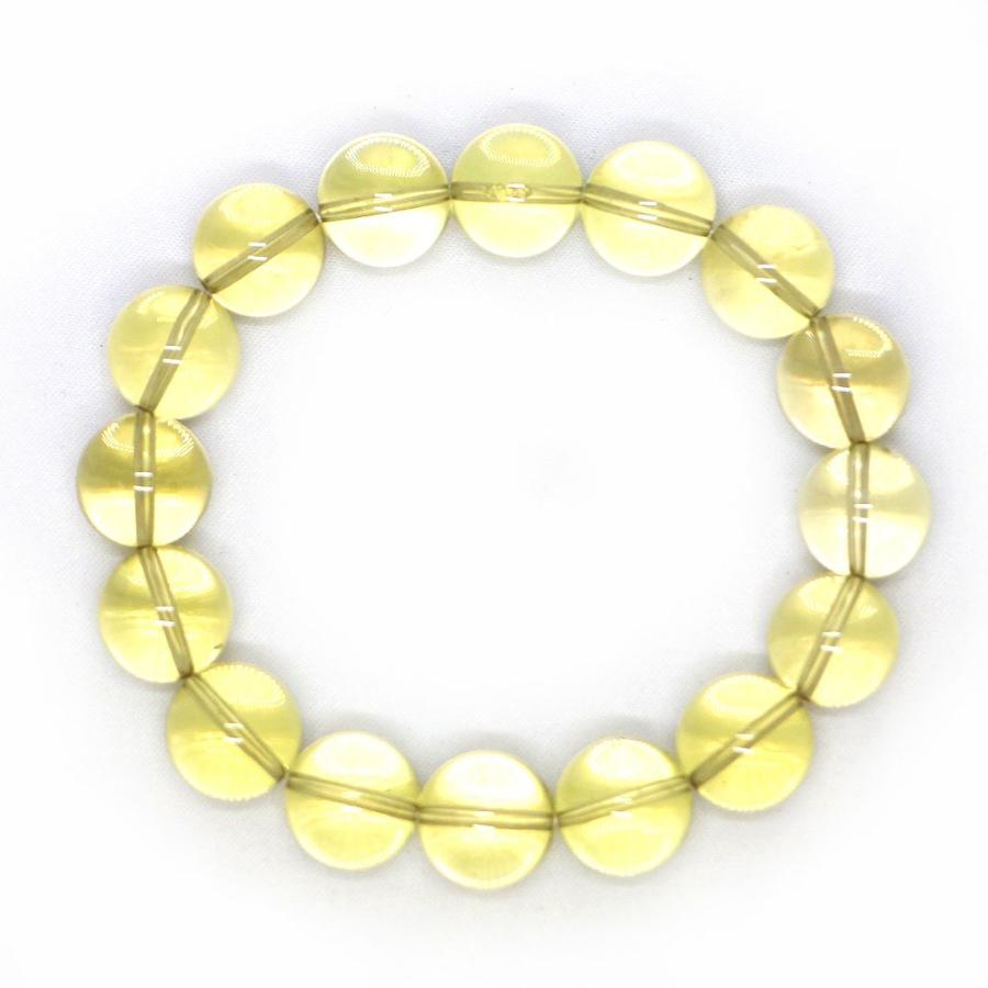 パワーストーン 天然石 ブレスレット レモンクォーツ 丸玉 12mm 数珠 念珠 Bracelet お試し価格 |  | 01