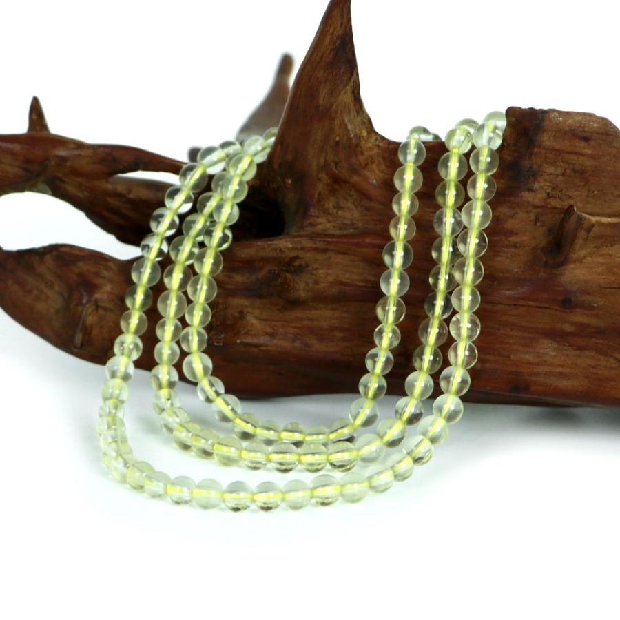 パワーストーン 天然石 ブレスレット レモンクォーツ 丸玉 5mm 数珠 念珠 Bracelet お試し価格 |  | 11