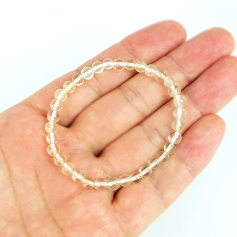 パワーストーン 天然石 ブレスレット レモンクォーツ 丸玉 5mm 数珠 念珠 Bracelet お試し価格 |  | 04