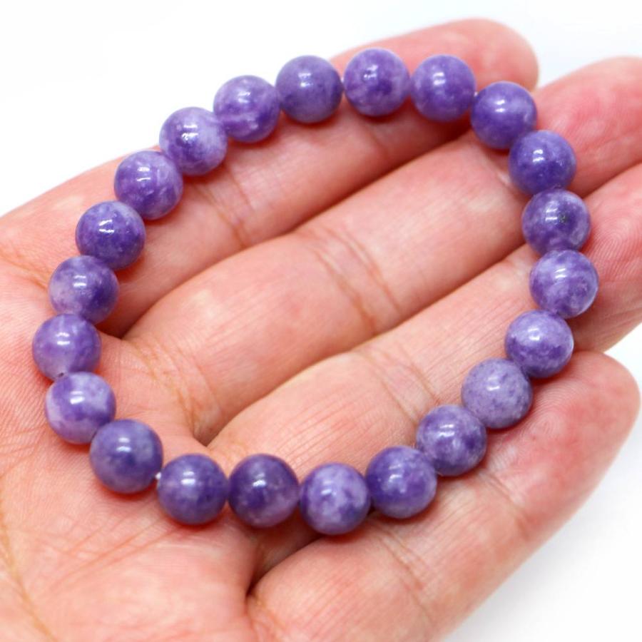 パワーストーン 天然石 ブレスレット レピドライト 丸玉 8mm 数珠 念珠 Bracelet お試し価格 |  | 04