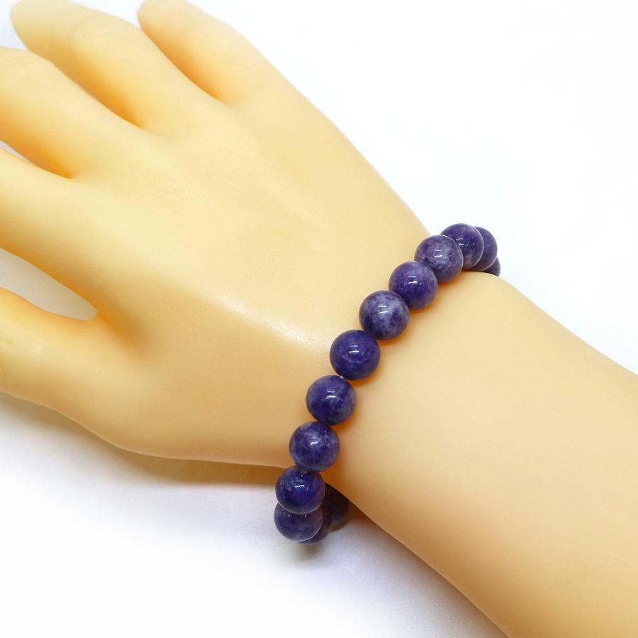 パワーストーン 天然石 ブレスレット レピドライト 丸玉 10mm 数珠 念珠 Bracelet お試し価格 |  | 02