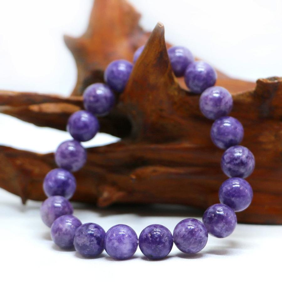 パワーストーン 天然石 ブレスレット レピドライト 丸玉 10mm 数珠 念珠 Bracelet お試し価格 |  | 03