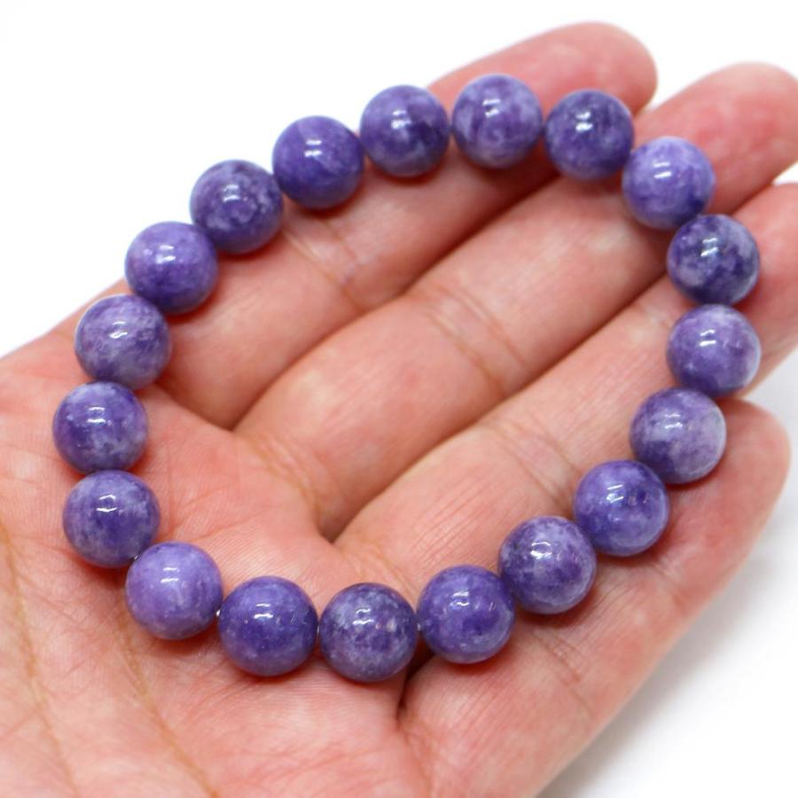 パワーストーン 天然石 ブレスレット レピドライト 丸玉 10mm 数珠 念珠 Bracelet お試し価格 |  | 04