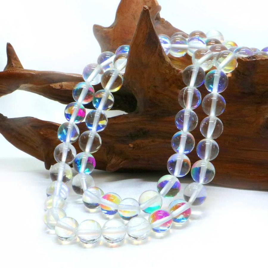 パワーストーン 天然石 ブレスレット ルナフラッシュ（人工石） 丸玉 8mm 数珠 念珠 Bracelet お試し価格 |  | 11