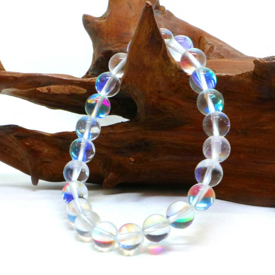 パワーストーン 天然石 ブレスレット ルナフラッシュ（人工石） 丸玉 8mm 数珠 念珠 Bracelet お試し価格 |  | 03