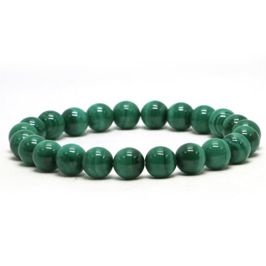 パワーストーン 天然石 ブレスレット マラカイト 丸玉 8mm 数珠 念珠 Bracelet お試し価格 | 