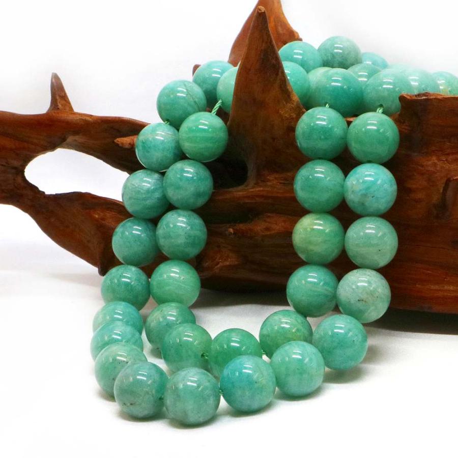 パワーストーン 天然石 ブレスレット マダガスカルアマゾナイト 丸玉 12mm 数珠 念珠 Bracelet お試し価格 |  | 11