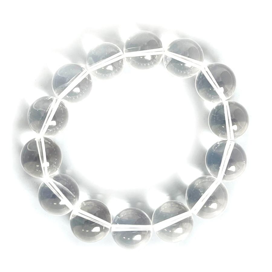 パワーストーン 天然石 ブレスレ ット ミルキークォーツAA【丸玉】16mm 数珠 念珠 Bracelet お試し価 格_2