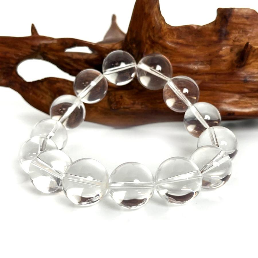 パワーストーン 天然石 ブレスレ ット ミルキークォーツAA【丸玉】16mm 数珠 念珠 Bracelet お試し価 格_3
