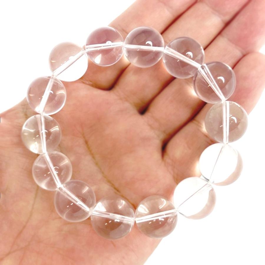 パワーストーン 天然石 ブレスレ ット ミルキークォーツAA【丸玉】16mm 数珠 念珠 Bracelet お試し価 格_5