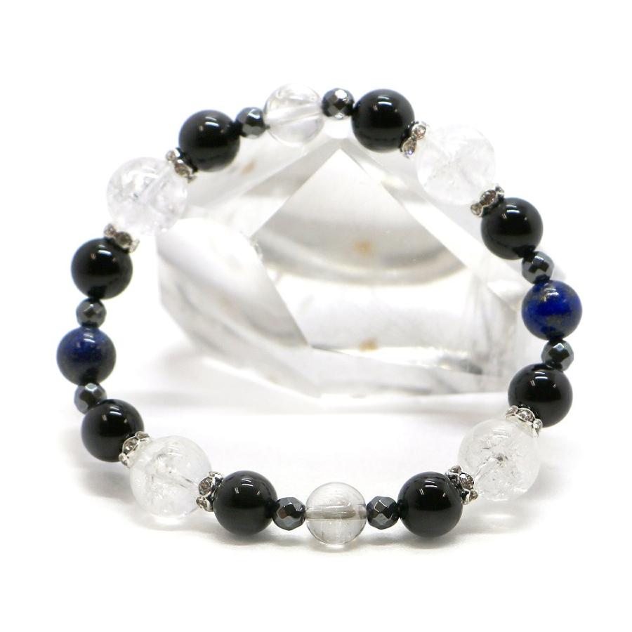 ９月・ラピスラズリ 誕生石ブレスレット 天然石ブレス パワーストーン Bracelet |  | 02