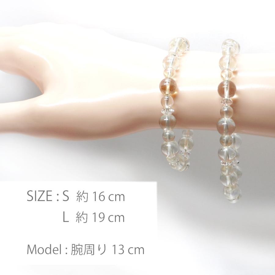 コンビブレスレット ローズタイガーアイ プレナイト パワーストーン Bracelet 天然石 |  | 06