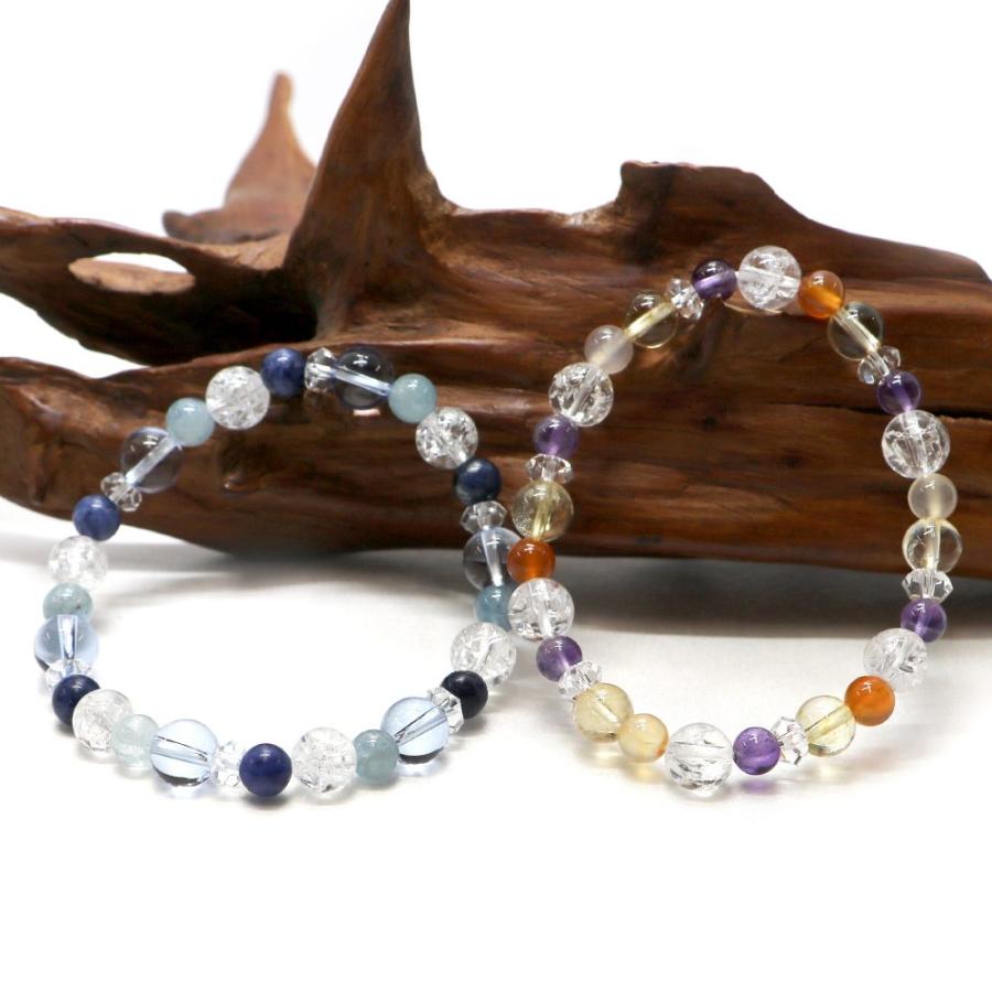 コンビブレスレット ブルークォーツ シトリン パワーストーン Bracelet 天然石 |  | 04