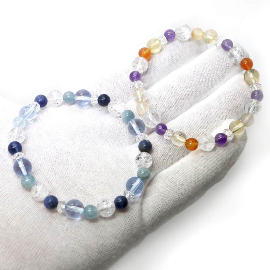 コンビブレスレット ブルークォーツ シトリン パワーストーン Bracelet 天然石 |  | 06