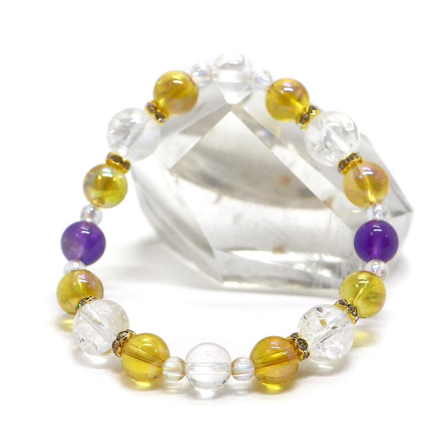 ２月・アメジスト 誕生石ブレスレット 天然石ブレス パワーストーン Bracelet |  | 01