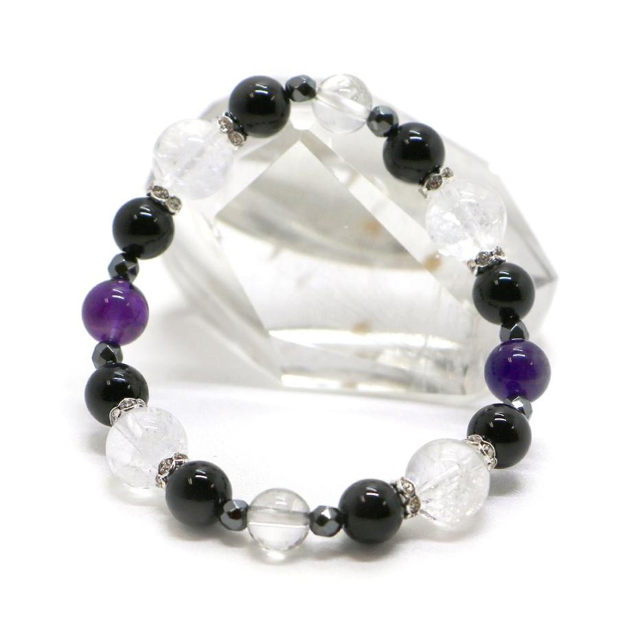 ２月・アメジスト 誕生石ブレスレット 天然石ブレス パワーストーン Bracelet |  | 02