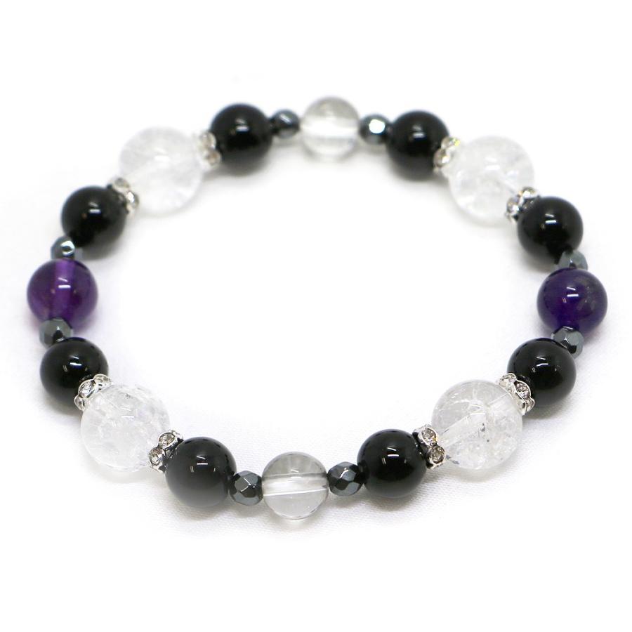 ２月・アメジスト 誕生石ブレスレット 天然石ブレス パワーストーン Bracelet |  | 06