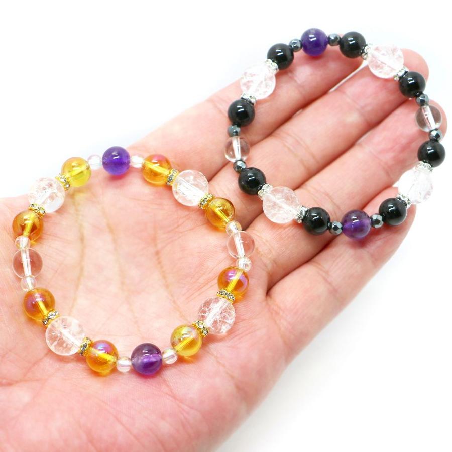 ２月・アメジスト 誕生石ブレスレット 天然石ブレス パワーストーン Bracelet |  | 09