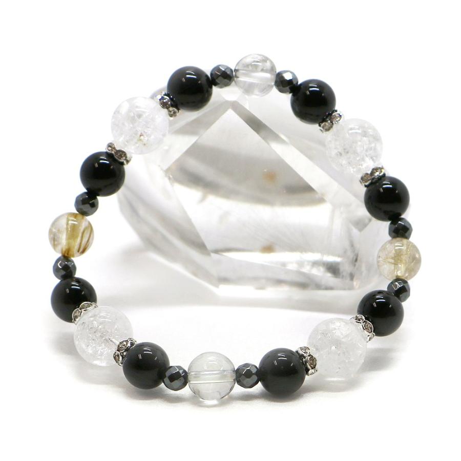 ４月・ルチル 誕生石ブレスレット 天然石ブレス パワーストーン Bracelet |  | 02