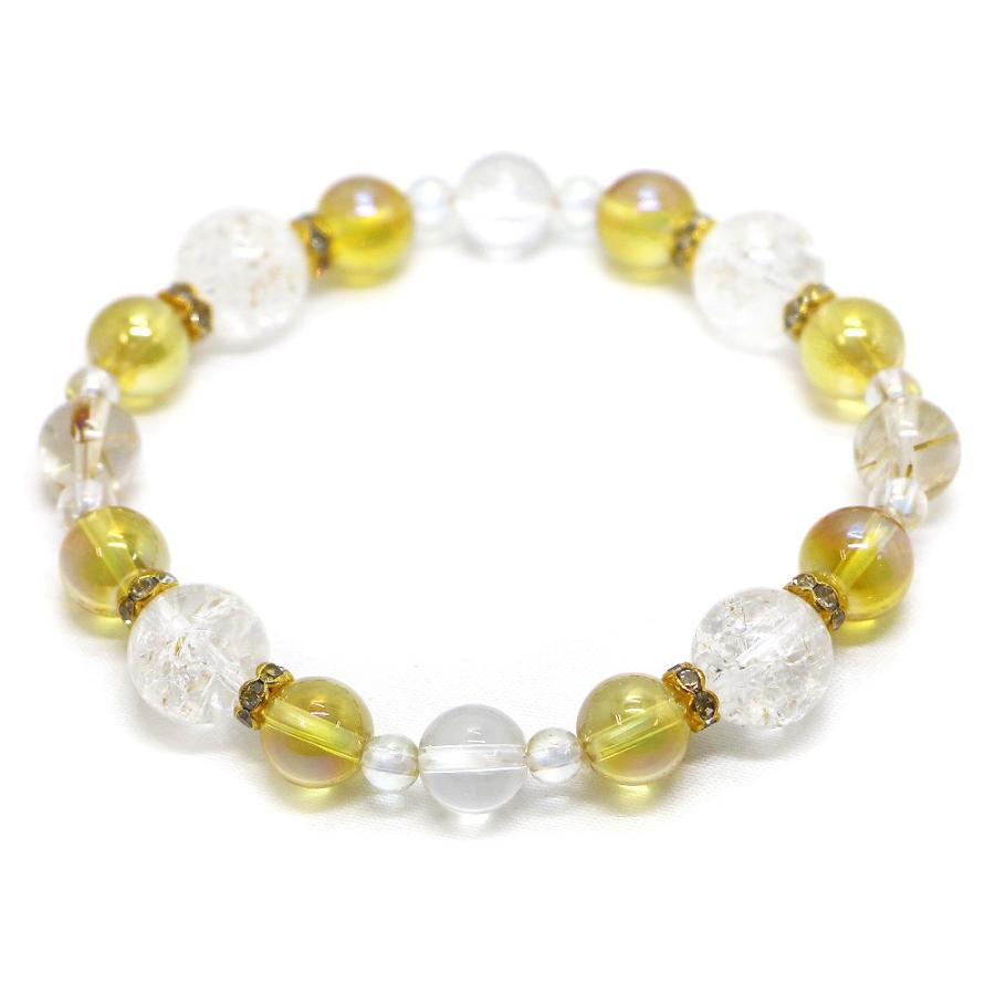 ４月・ルチル 誕生石ブレスレット 天然石ブレス パワーストーン Bracelet |  | 04