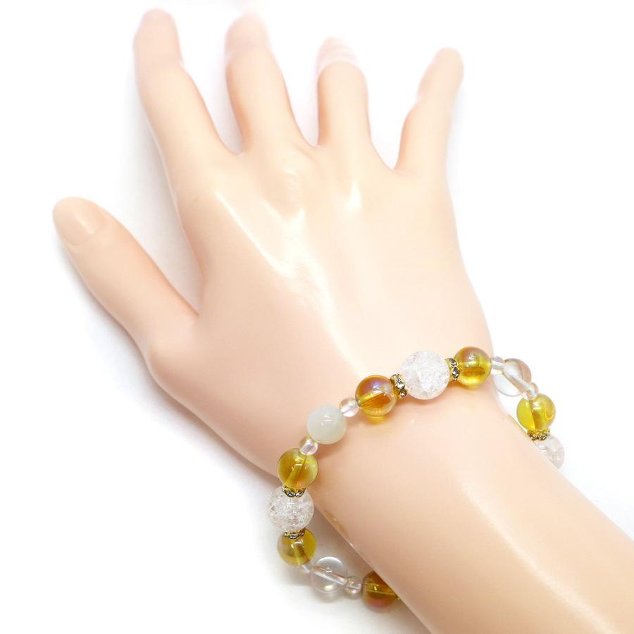 ６月・ムーンストーン 誕生石ブレスレット 天然石ブレス パワーストーン Bracelet |  | 07