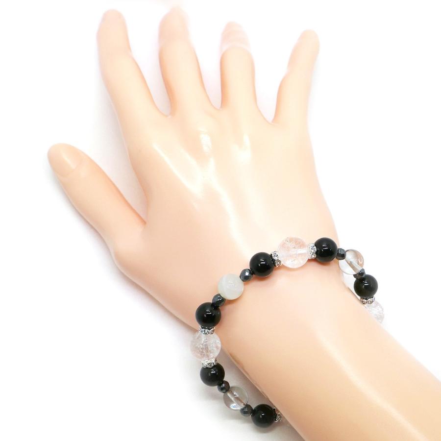 ６月・ムーンストーン 誕生石ブレスレット 天然石ブレス パワーストーン Bracelet |  | 08