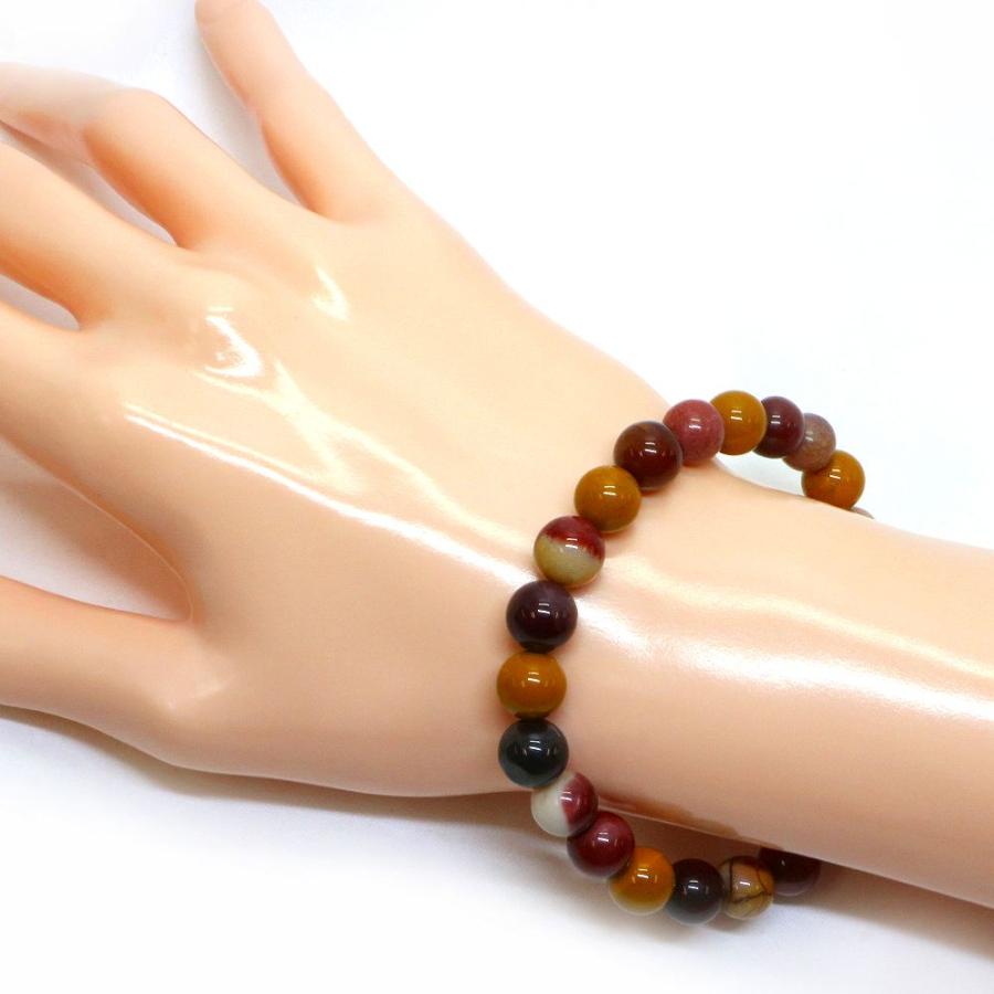 パワーストーン 天然石 ブレスレット ムーカイト ムーアカイト モッカイト 丸玉 8mm 数珠 念珠 Bracelet お試し価格 |  | 02