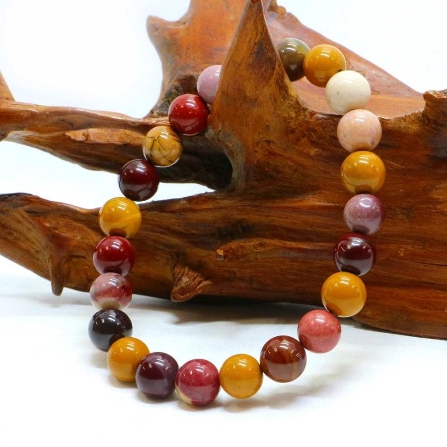 パワーストーン 天然石 ブレスレット ムーカイト ムーアカイト モッカイト 丸玉 8mm 数珠 念珠 Bracelet お試し価格 |  | 03