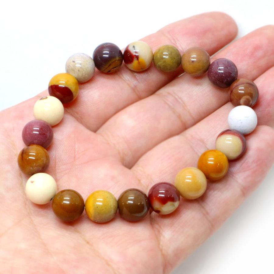 パワーストーン 天然石 ブレスレット ムーカイト ムーアカイト モッカイト 丸玉 10mm 数珠 念珠 Bracelet お試し価格 |  | 04