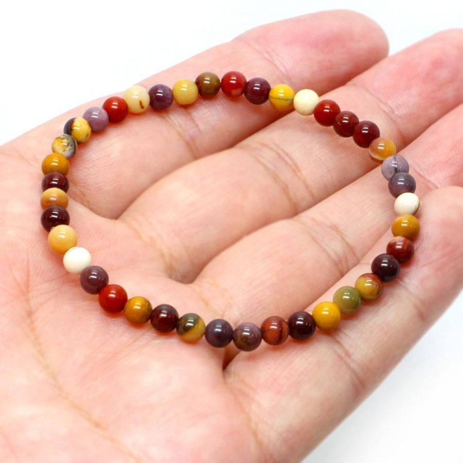 パワーストーン 天然石 ブレスレット ムーカイト ムーアカイト モッカイト 丸玉 4mm 数珠 念珠 Bracelet お試し価格 |  | 04