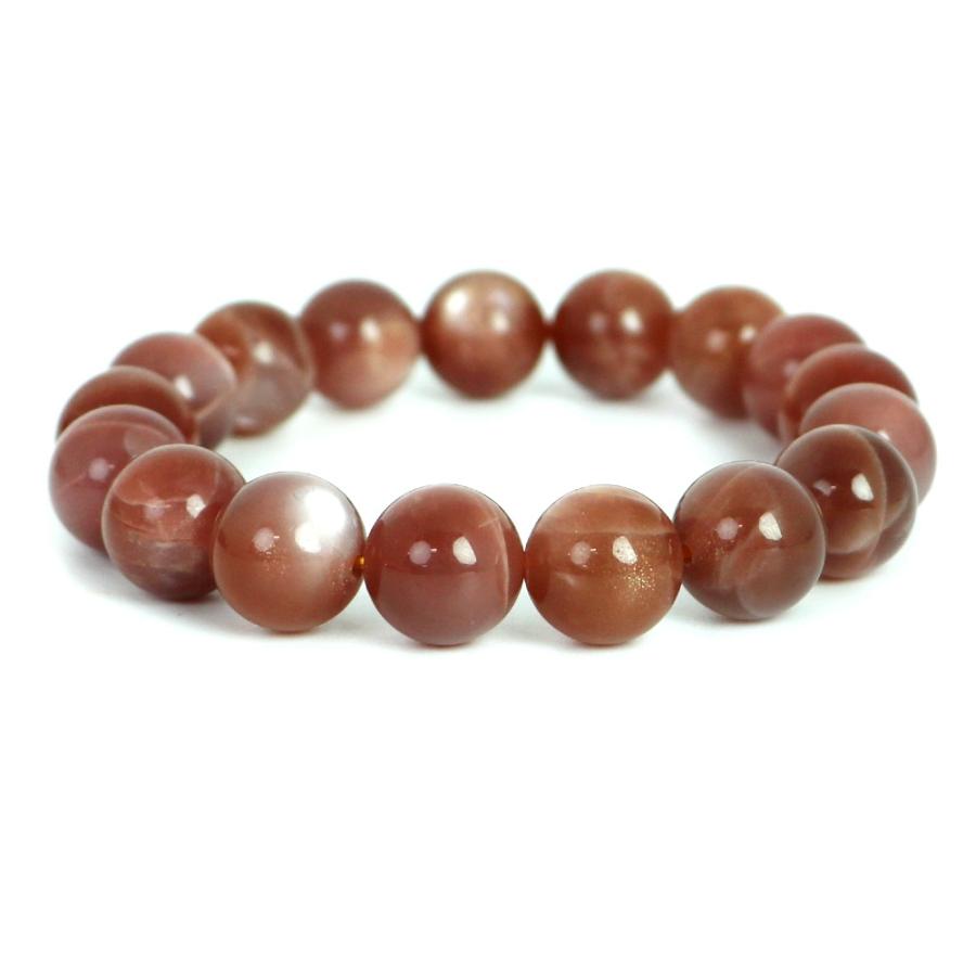 パワーストーン 天然石 ブレスレ ット オレンジムーンストーン【丸玉】12mm 数珠 念珠 Bracelet お試し価 格 | 