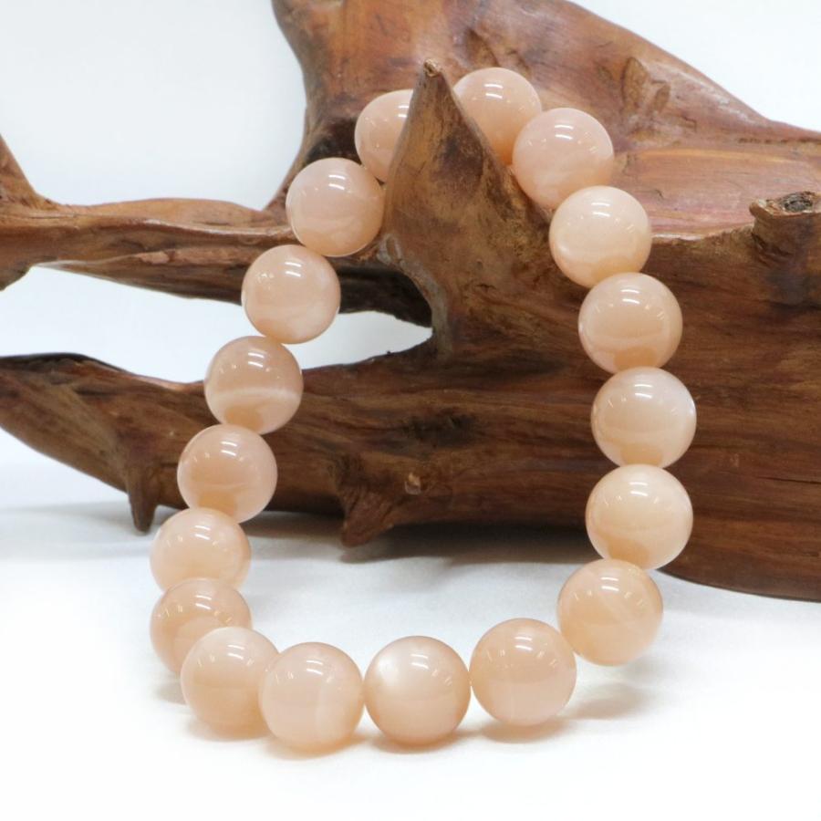 パワーストーン 天然石 ブレスレット オレンジムーンストーン 丸玉 10mm 数珠 念珠 Bracelet お試し価格 |  | 03